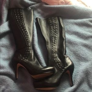 M.STUDIO black Leather Boots